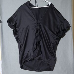 VICTORIA'S SECRET Black‎ Flutter Sleeve Kimono Robe - One Size